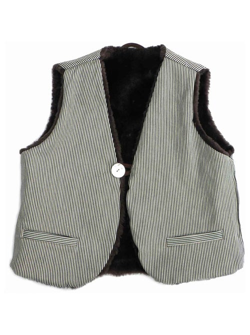 Chaleco de pastor para niño | Reversible | Piel sintética marrón | BERGER - Kiabi