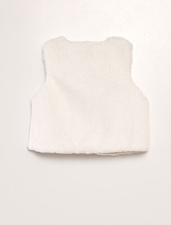 Chaleco de pelo sintético