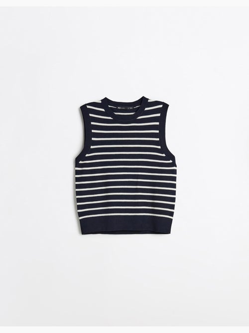 Chaleco de punto a rayas, mo fashion - Kiabi