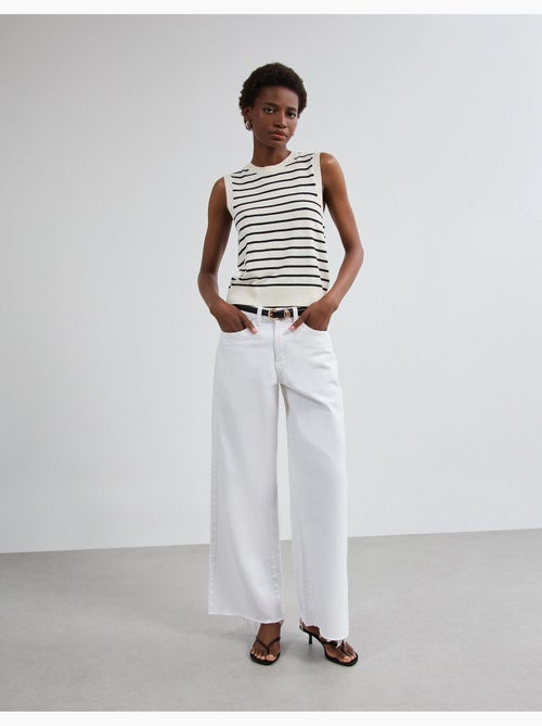 Chaleco de punto a rayas, mo fashion - Kiabi