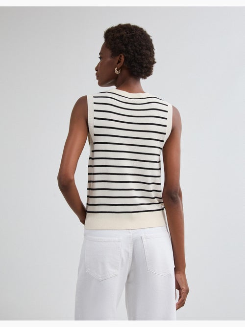 Chaleco de punto a rayas, mo fashion - Kiabi