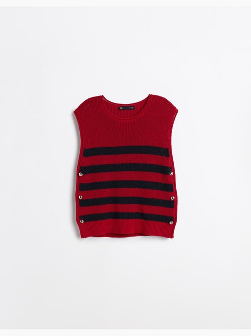 Chaleco de punto a rayas, mo fashion - Kiabi
