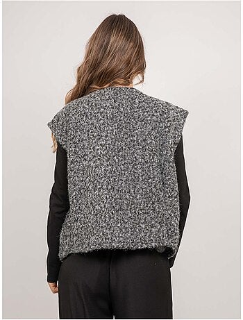 Chaleco de punto bouclé ujara