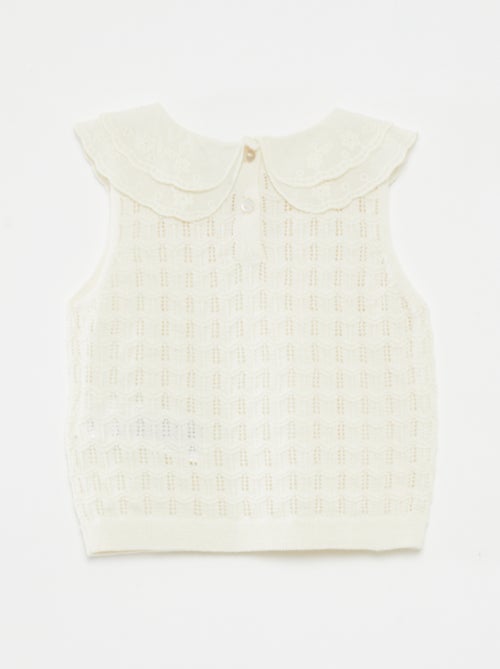 Chaleco de punto calado - Kiabi