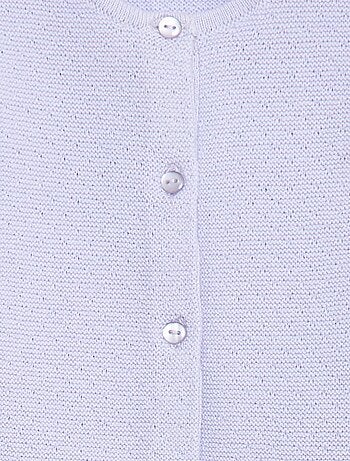 Chaleco de punto calado con fantasía