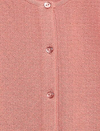 Chaleco de punto calado con fantasía