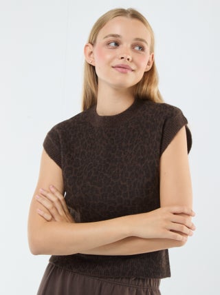 Chaleco de punto cálido