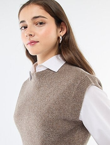 Chaleco de punto cálido