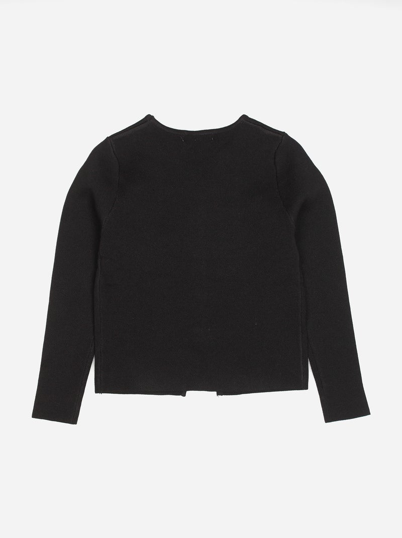 Chaleco de punto gofrado - Kids Star Negro - Kiabi