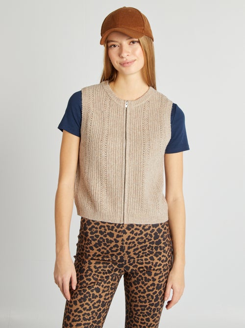 Chaleco de punto suave - Kiabi