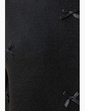 Chaleco de punto texturizado con cuello redondo istanbul