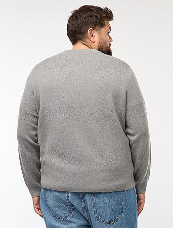 Chaleco de punto tricot con abertura de cremallera