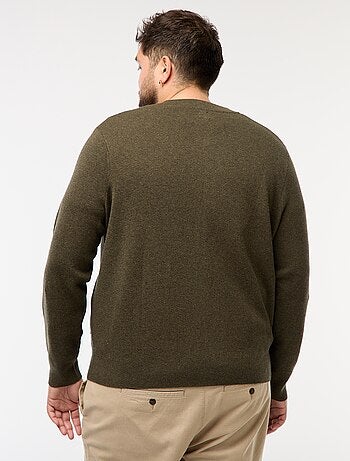 Chaleco de punto tricot con abertura de cremallera