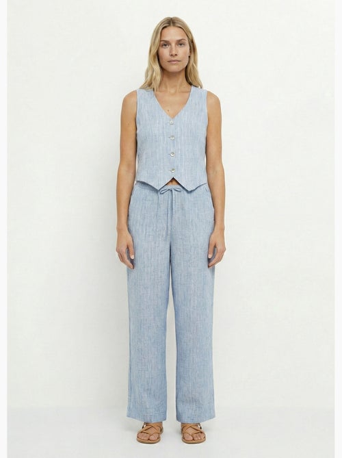 Chaleco de traje a rayas con apariencia irregular - Afibel - Kiabi