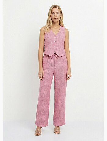 Chaleco de traje a rayas con apariencia irregular - Afibel