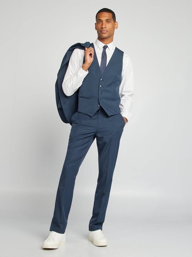 Chaleco de traje azul - Kiabi