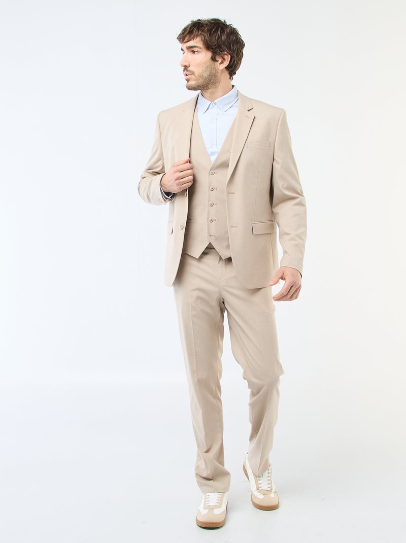 Chaleco de traje Beige - Kiabi