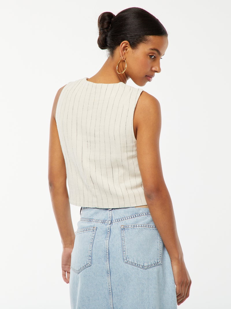 Chaleco de traje BEIGE - Kiabi