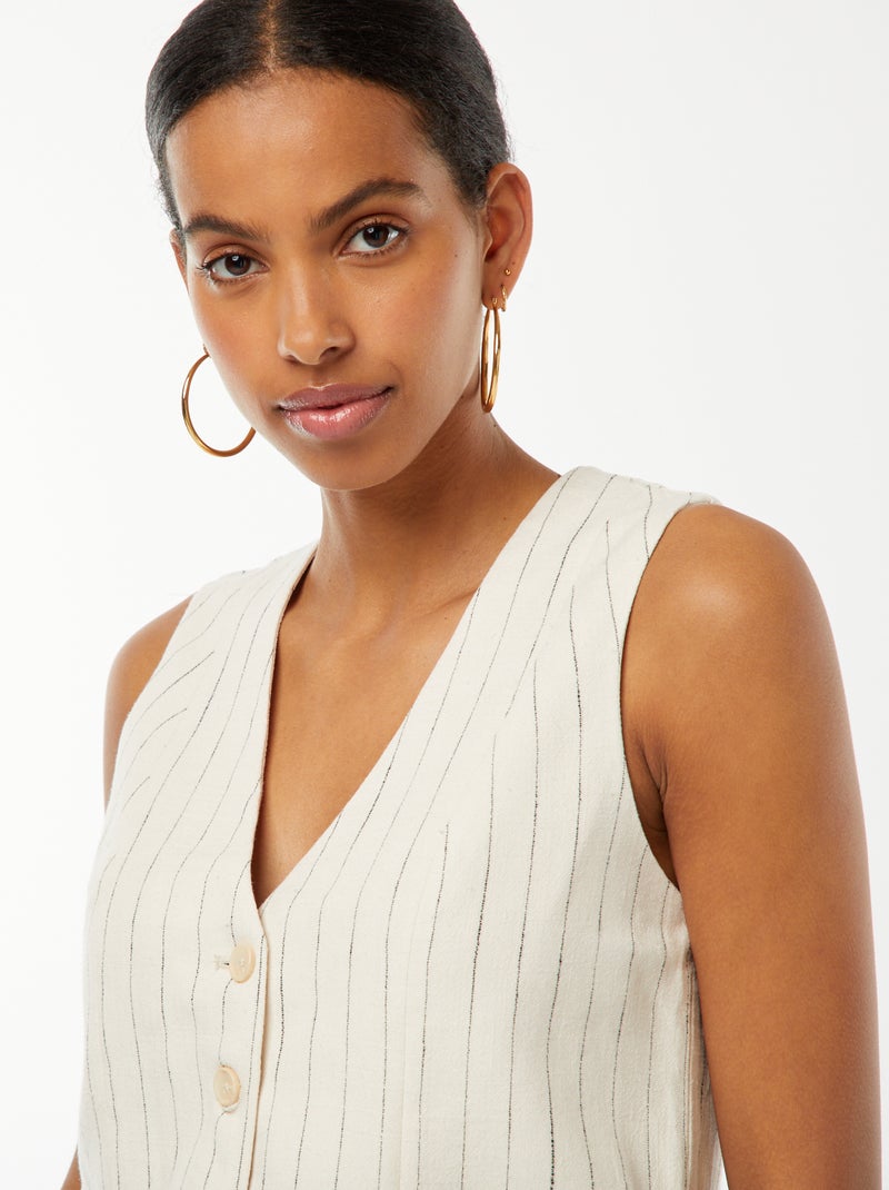 Chaleco de traje BEIGE - Kiabi