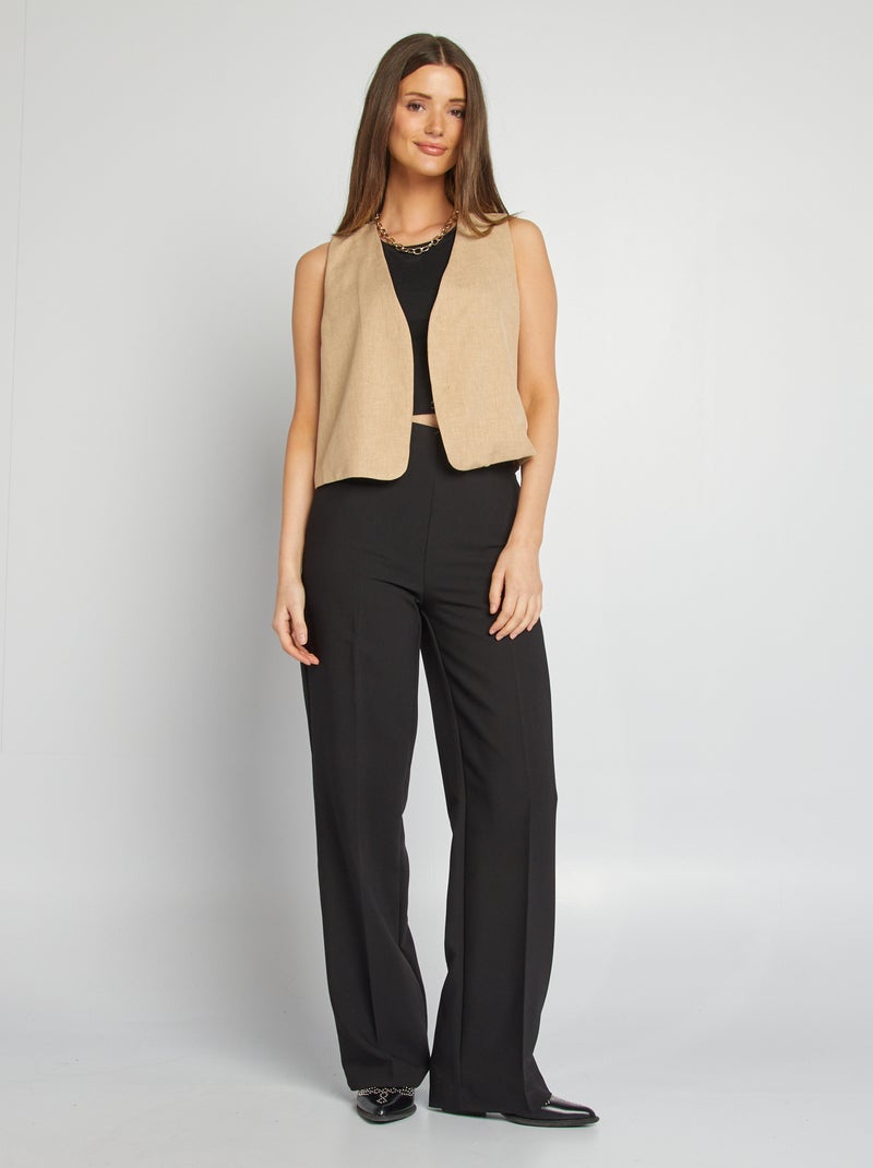 Chaleco de traje BEIGE - Kiabi