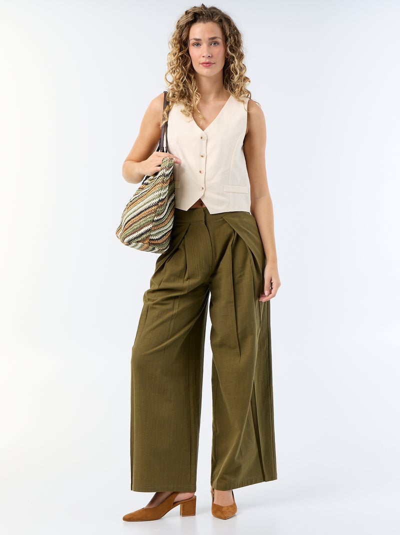 Chaleco de traje Beige - Kiabi