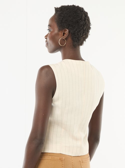 Chaleco de traje con botones dorados - Kiabi