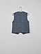     Chaleco de traje de lino y algodón vista 2
