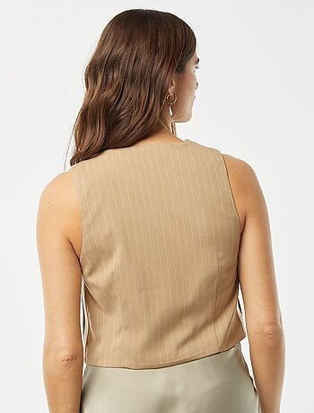 Chaleco de traje de rayas