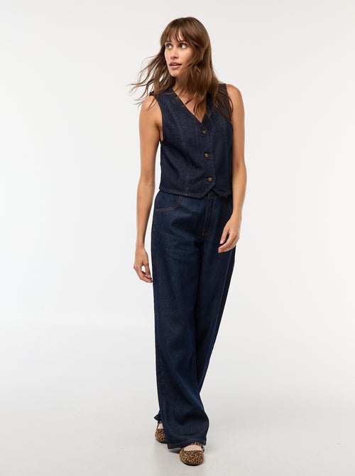 Chaleco de traje en denim - Kiabi