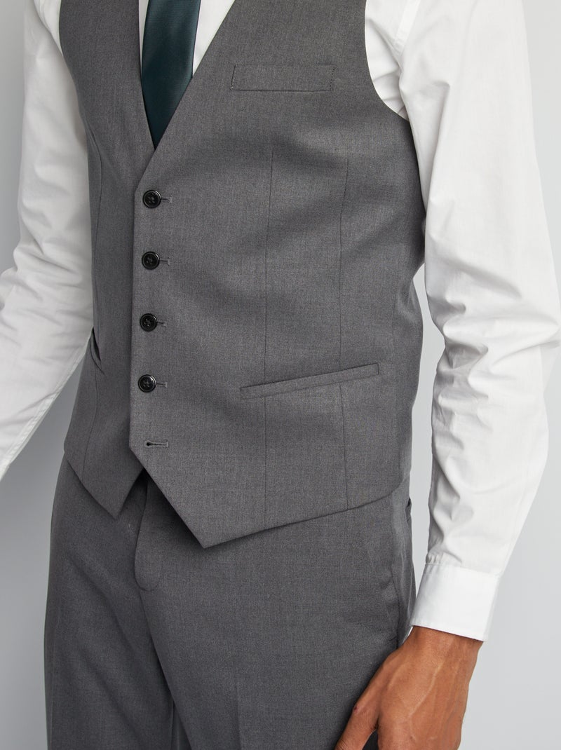 Chaleco de traje GRIS - Kiabi