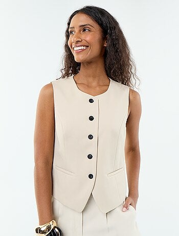 Chaleco de traje liso