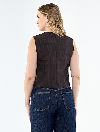Chaleco de traje liso