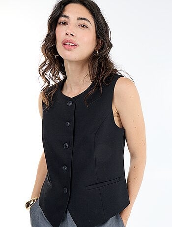 Chaleco de traje liso