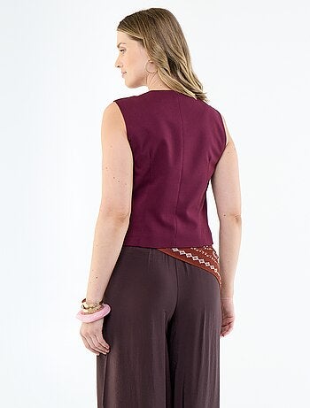 Chaleco de traje liso