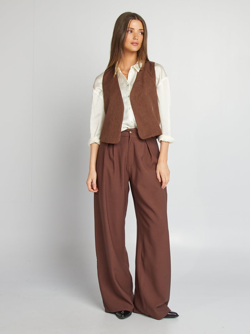 Chaleco de traje MARRON - Kiabi