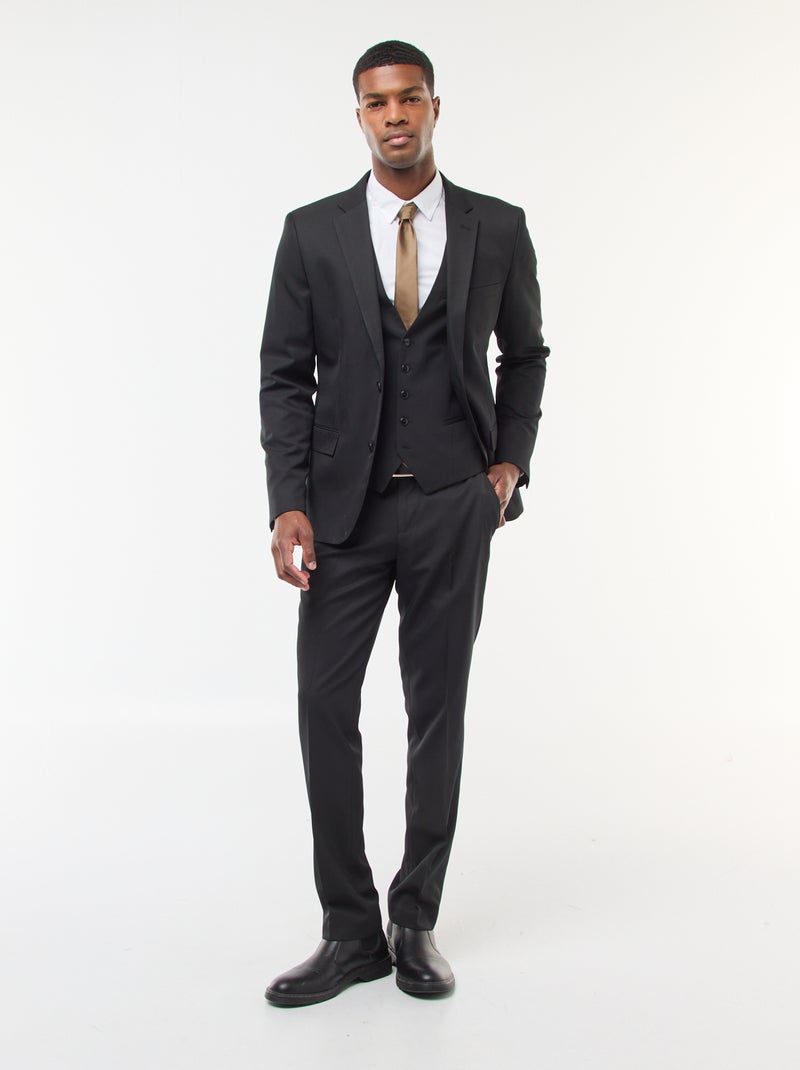 Chaleco de traje negro Hombre Kiabi