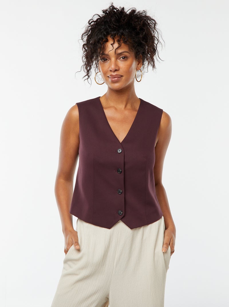 Chaleco de traje Purpura - Kiabi