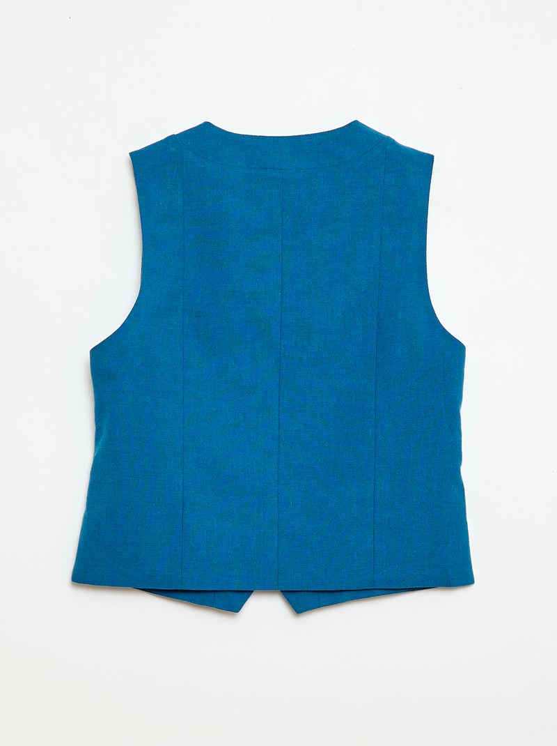 Chaleco de traje sin mangas Azul - Kiabi