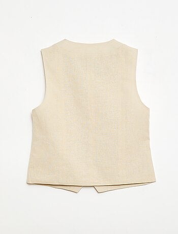 Chaleco de traje sin mangas