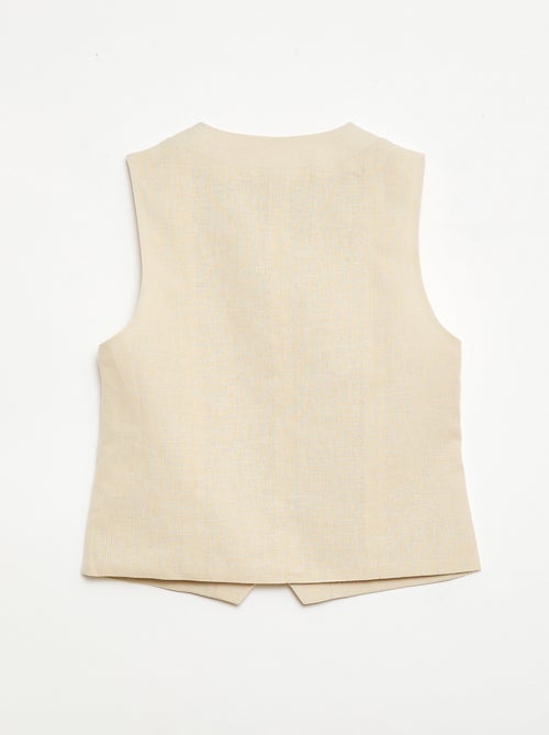 Chaleco de traje sin mangas - Kiabi