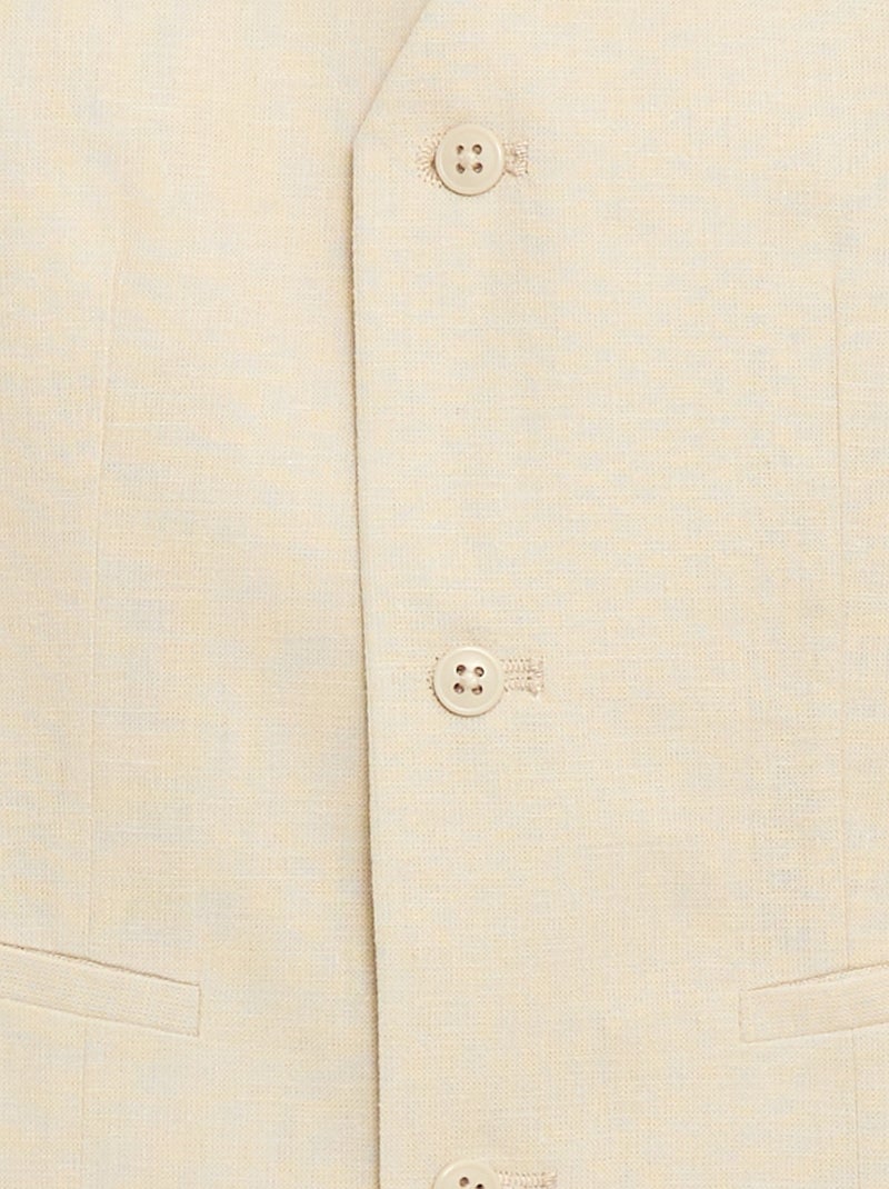 Chaleco de traje sin mangas Beige - Kiabi