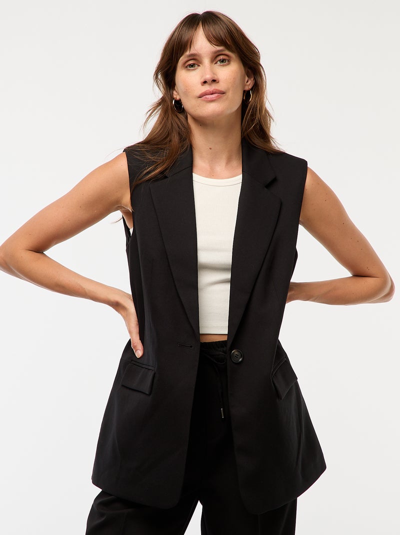 Sin Mangas Traje Chaqueta Pantalon Corto Mujer Chaleco De Traje