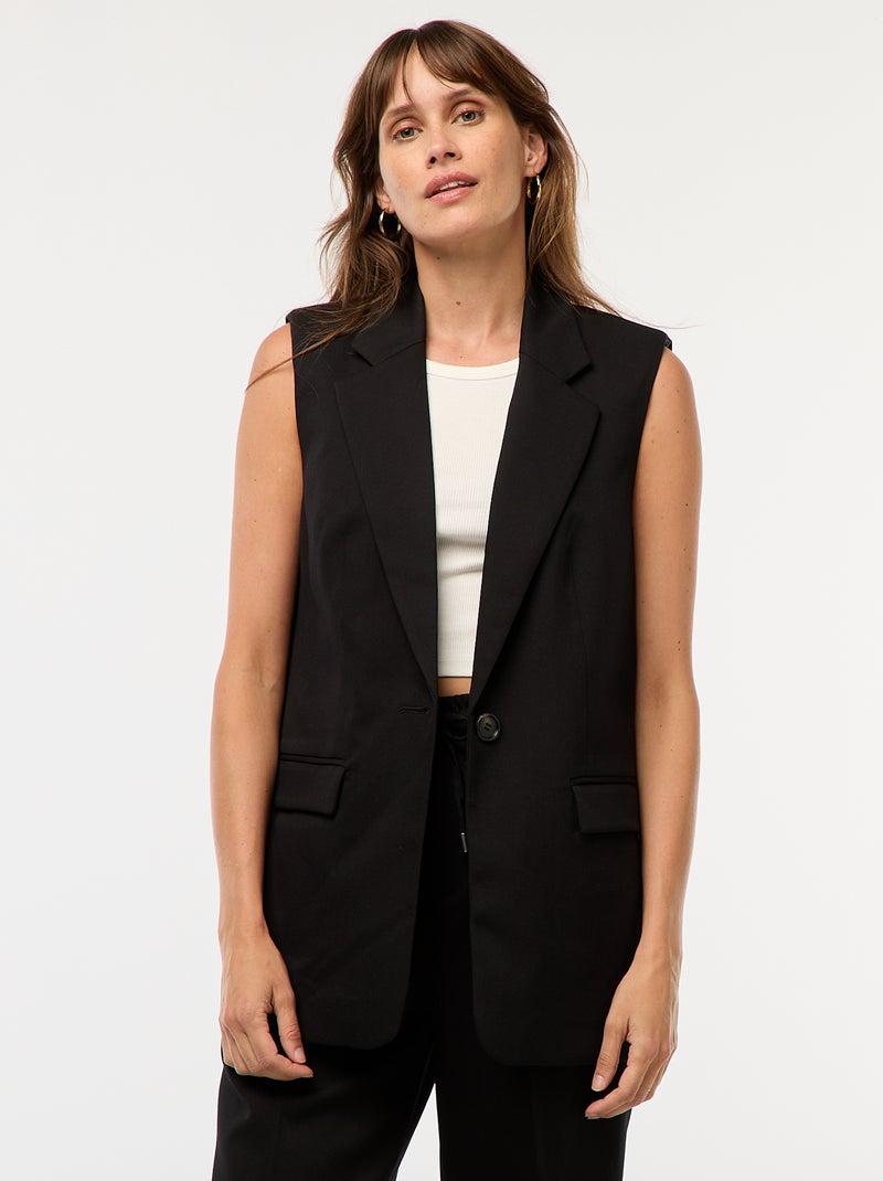 Chaleco de traje sin mangas Negro - Kiabi