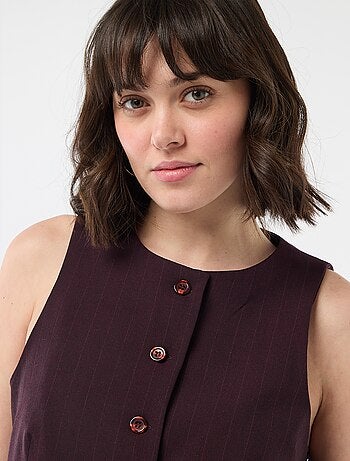 Chaleco de traje sin mangas