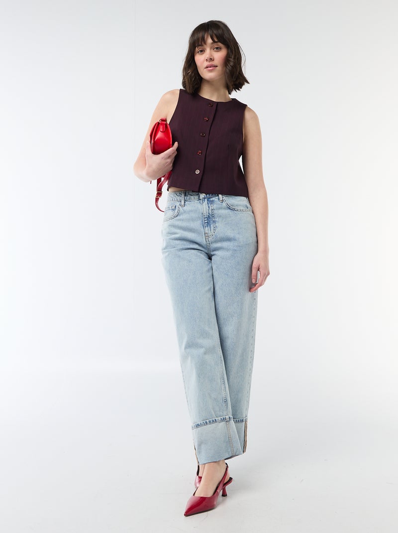 Chaleco de traje sin mangas Rojo - Kiabi