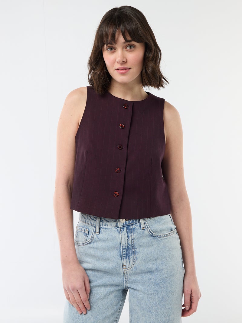 Chaleco de traje sin mangas Rojo - Kiabi