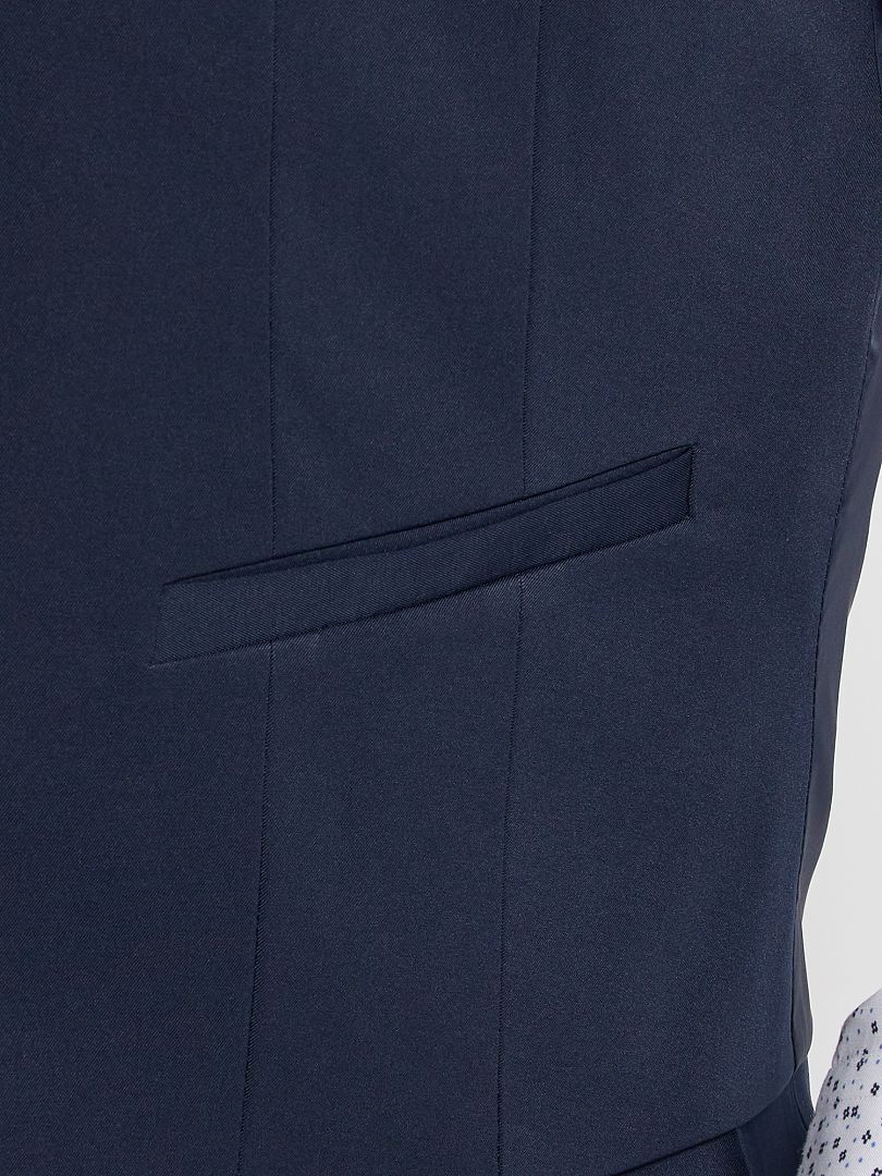 Chaleco de traje slim azul - Kiabi