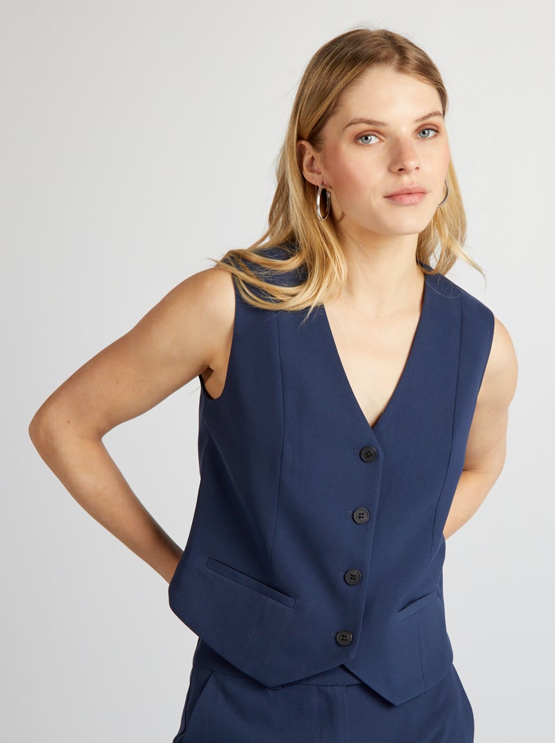 Chaleco de traje tipo camarero Azul marino - Kiabi