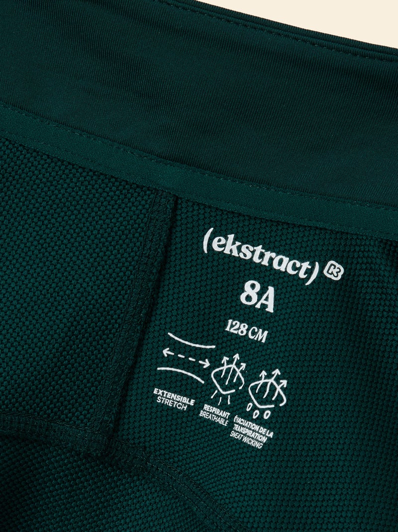 Chaleco deportivo cuello alto con cremallera - (ekstract) Verde - Kiabi