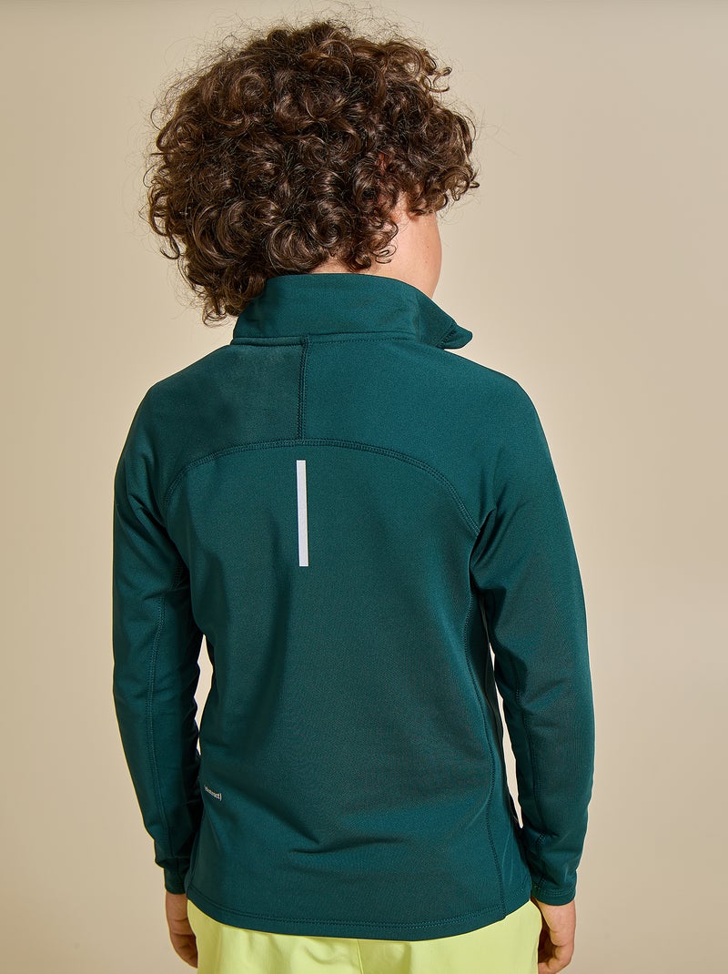 Chaleco deportivo cuello alto con cremallera - (ekstract) Verde - Kiabi